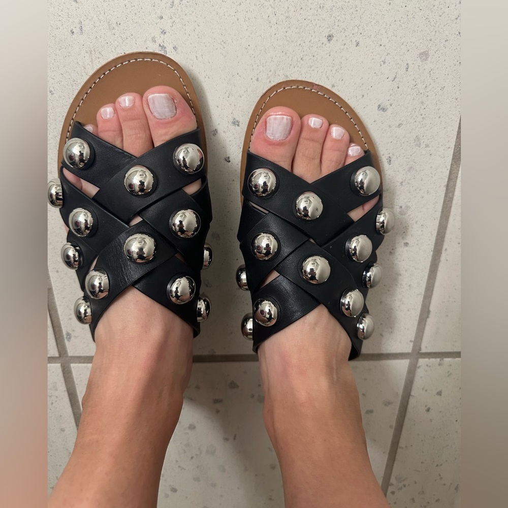 Marc Fisher studded sandals